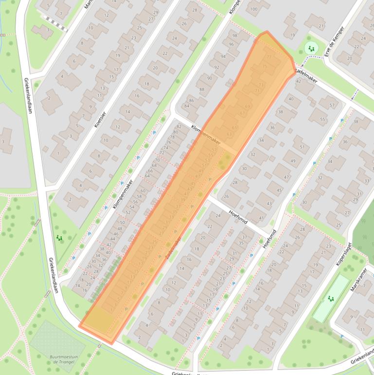 Kaart van postcodegebied 7577TJ.