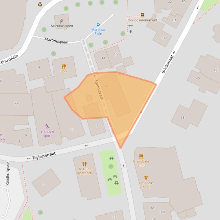 Kaart van postcodegebied 7581AM.