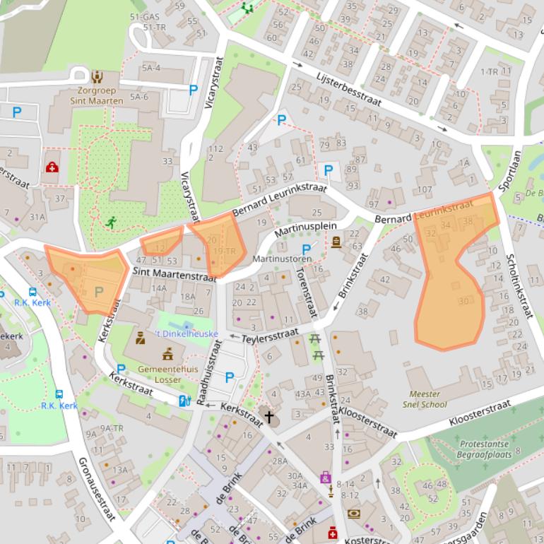 Kaart van postcodegebied 7581AP.