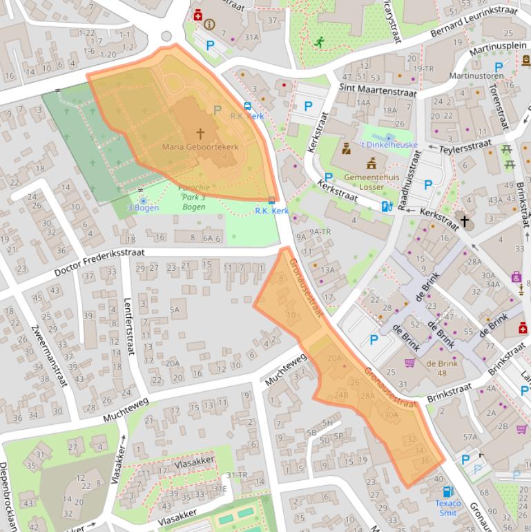 Kaart van postcodegebied 7581CG.