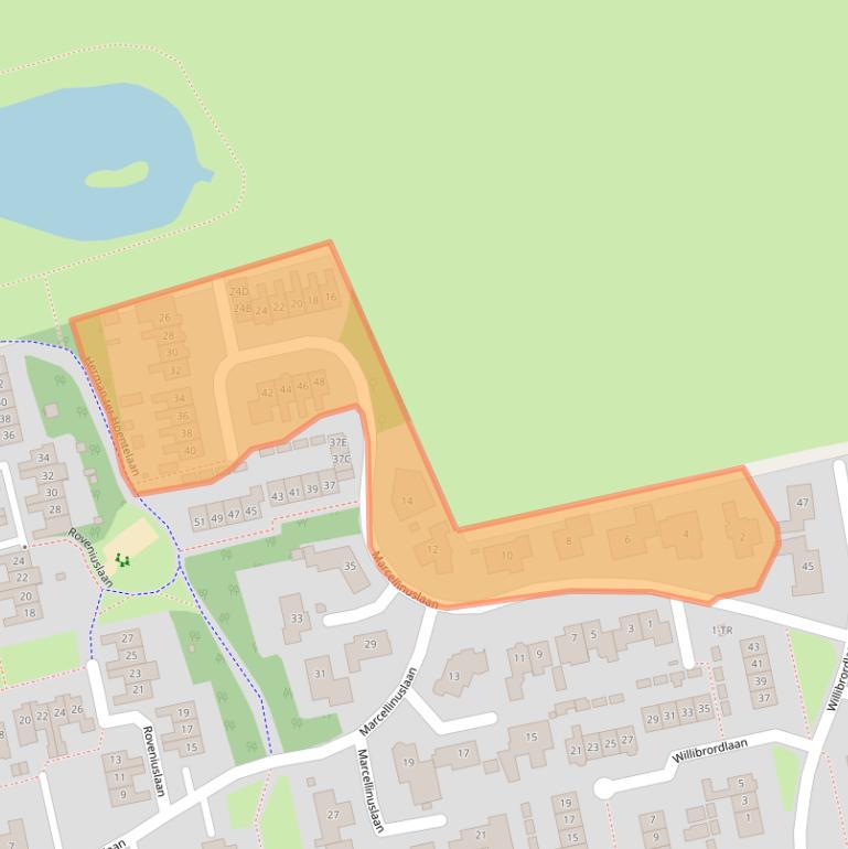 Kaart van postcodegebied 7581DG.