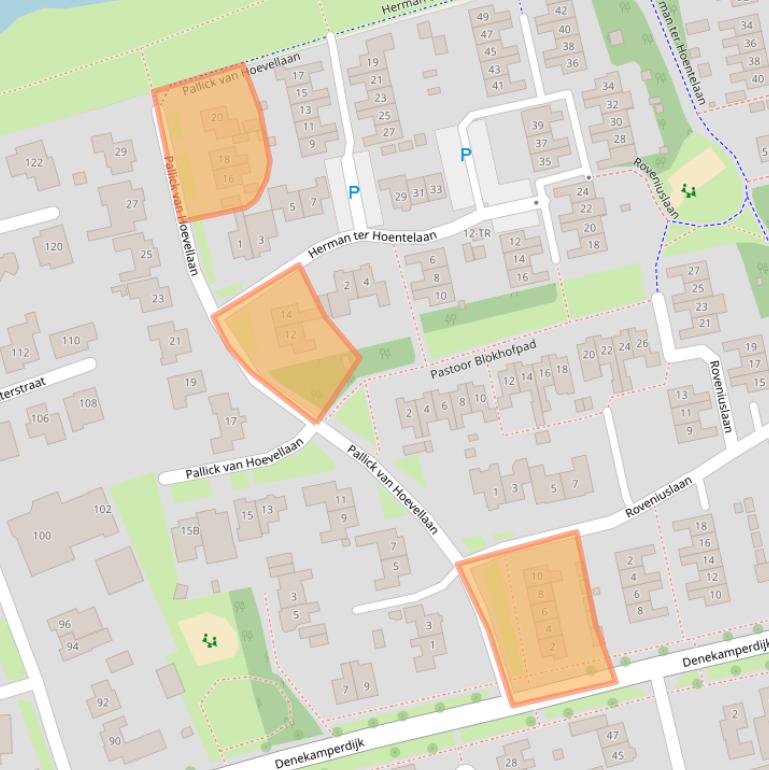 Kaart van postcodegebied 7581DL.