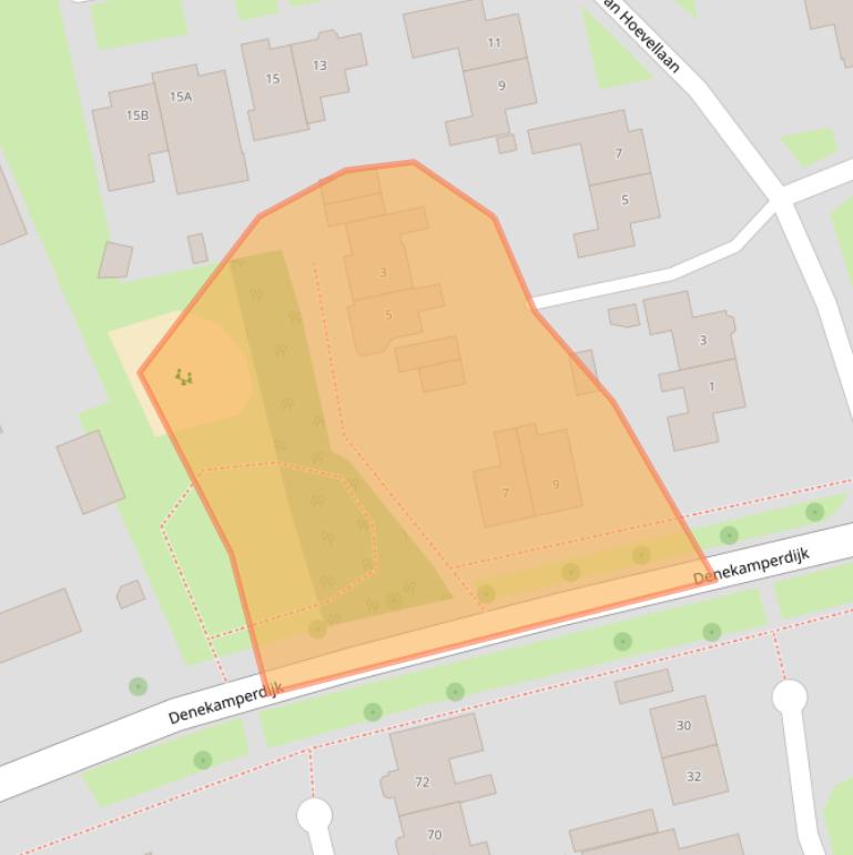 Kaart van postcodegebied 7581DZ.