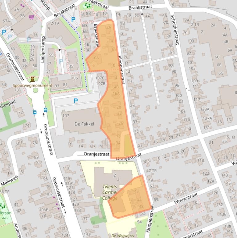 Kaart van postcodegebied 7581ED.