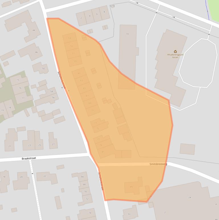 Kaart van postcodegebied 7581GH.