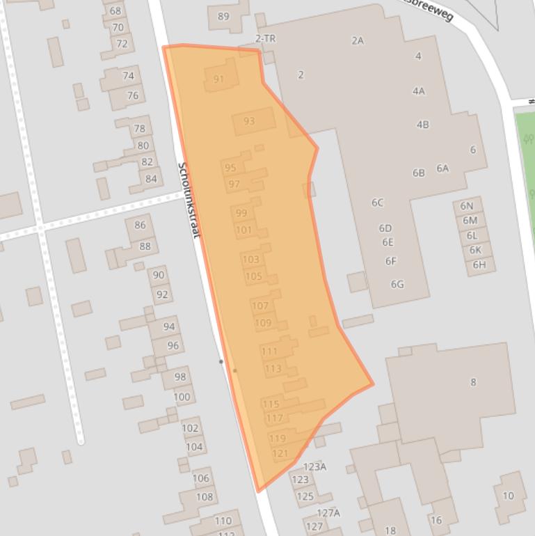 Kaart van postcodegebied 7581GJ.