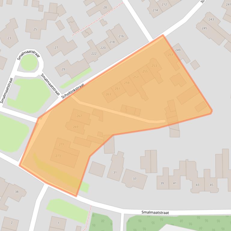 Kaart van postcodegebied 7581GP.