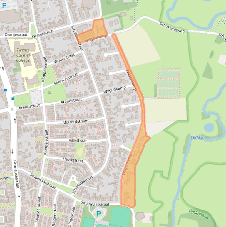 Kaart van postcodegebied 7581HA.