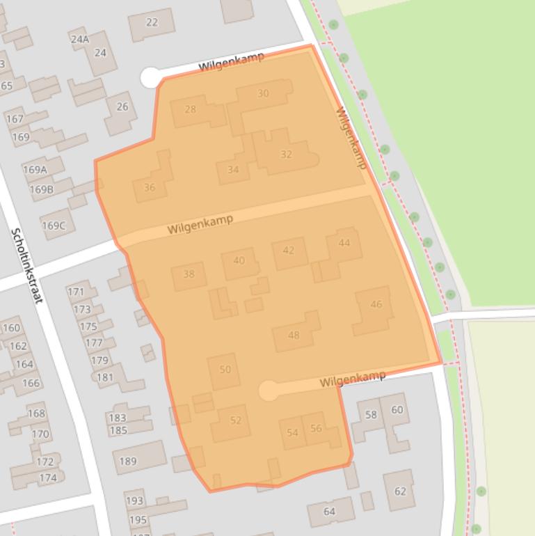 Kaart van postcodegebied 7581HC.