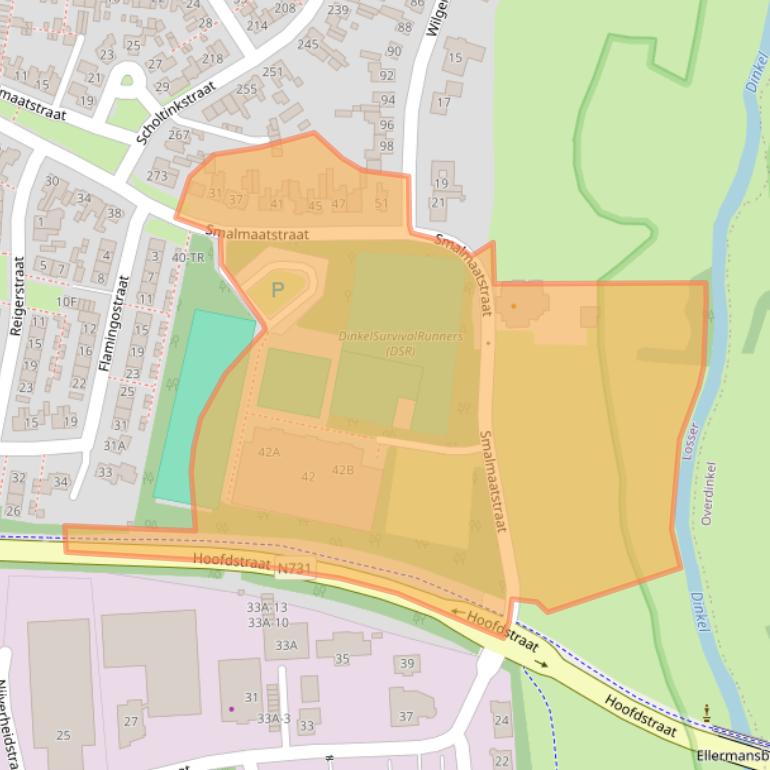 Kaart van postcodegebied 7581HH.