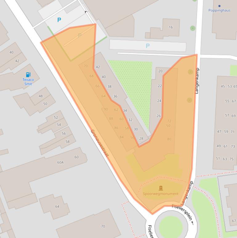 Kaart van postcodegebied 7581JG.