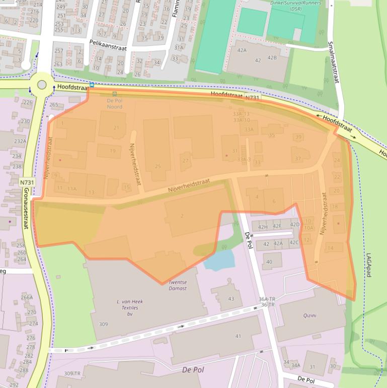 Kaart van postcodegebied 7581PV.