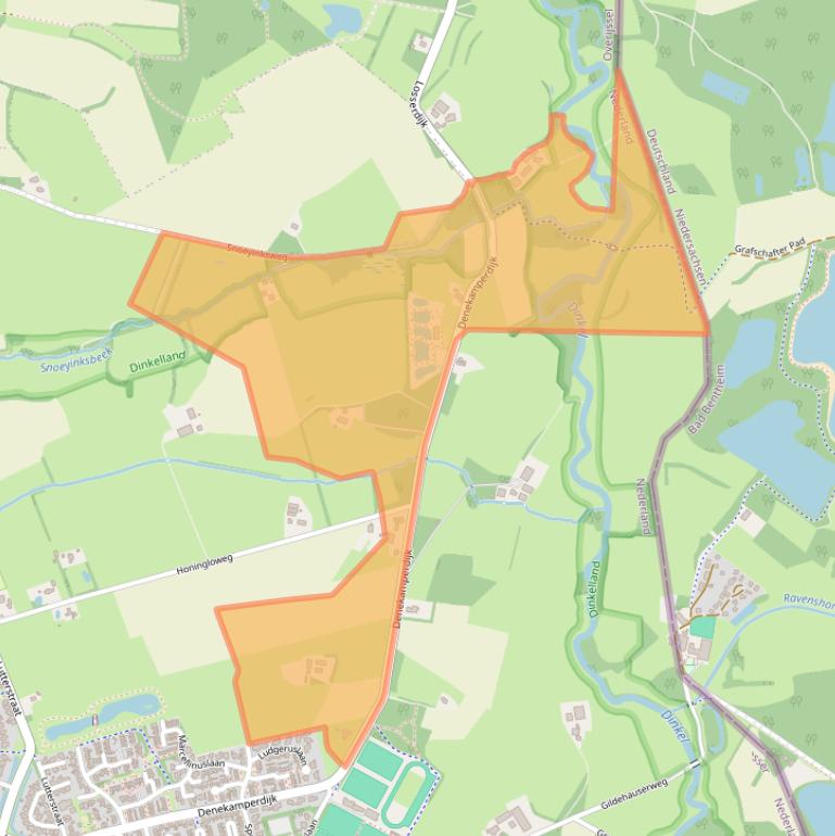 Kaart van postcodegebied 7581PX.