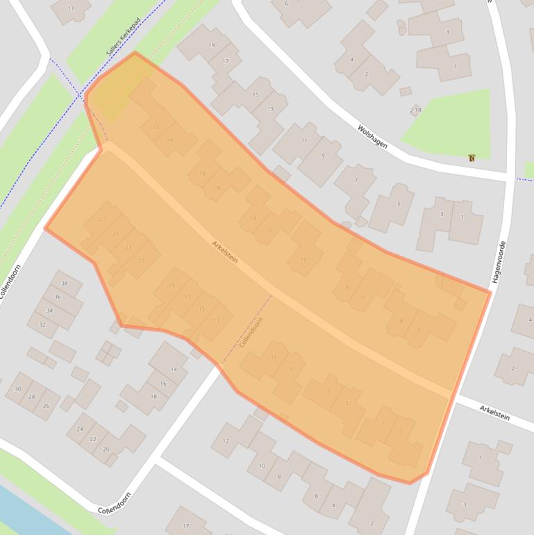 Kaart van postcodegebied 7581RL.