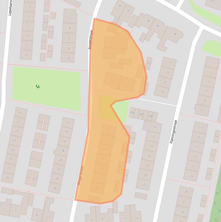 Kaart van postcodegebied 7581ST.