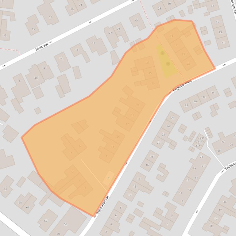 Kaart van postcodegebied 7581TD.