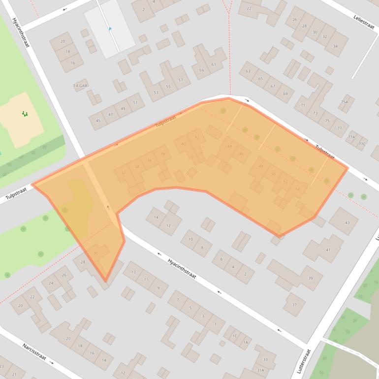 Kaart van postcodegebied 7581TK.