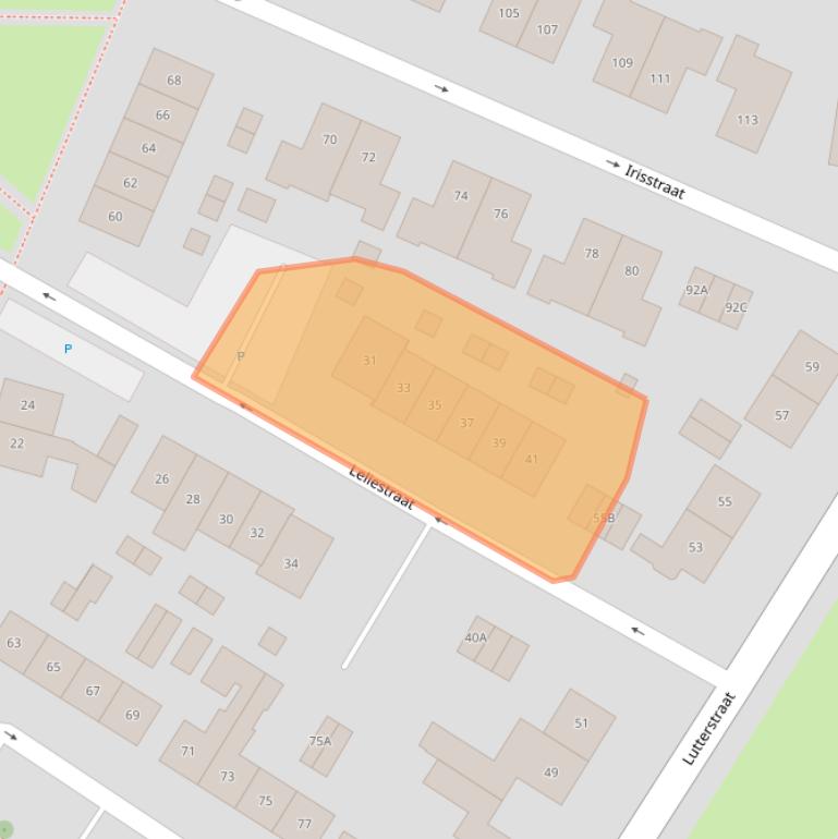 Kaart van postcodegebied 7581TR.