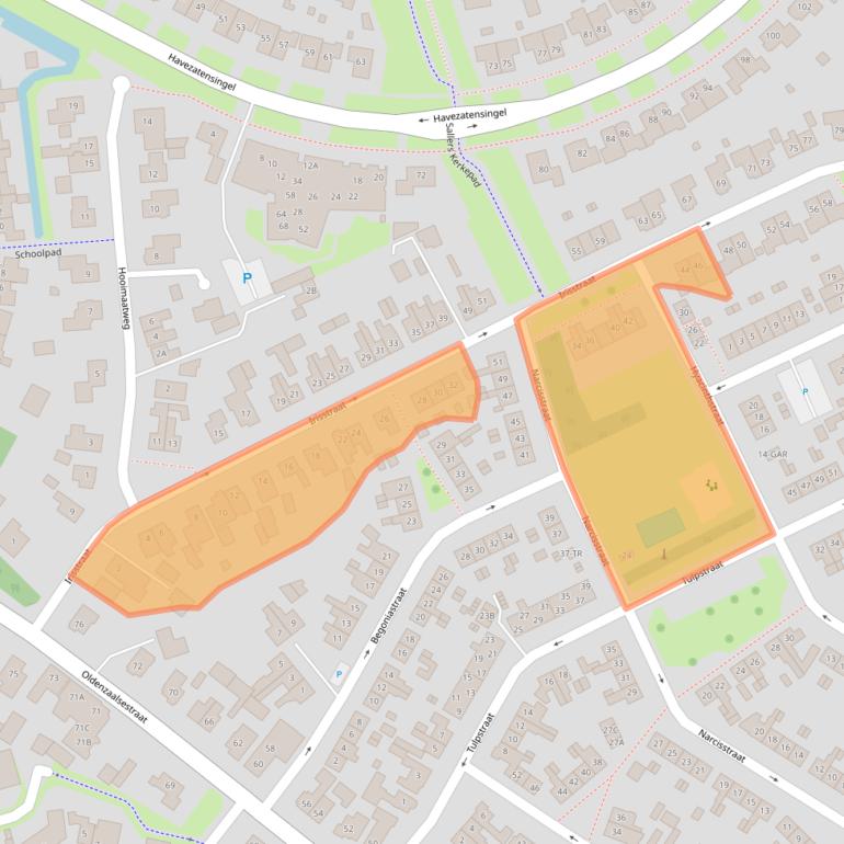 Kaart van postcodegebied 7581TV.