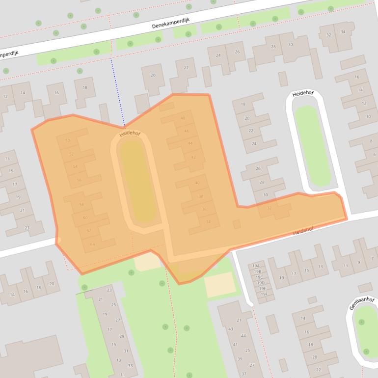 Kaart van postcodegebied 7581VJ.