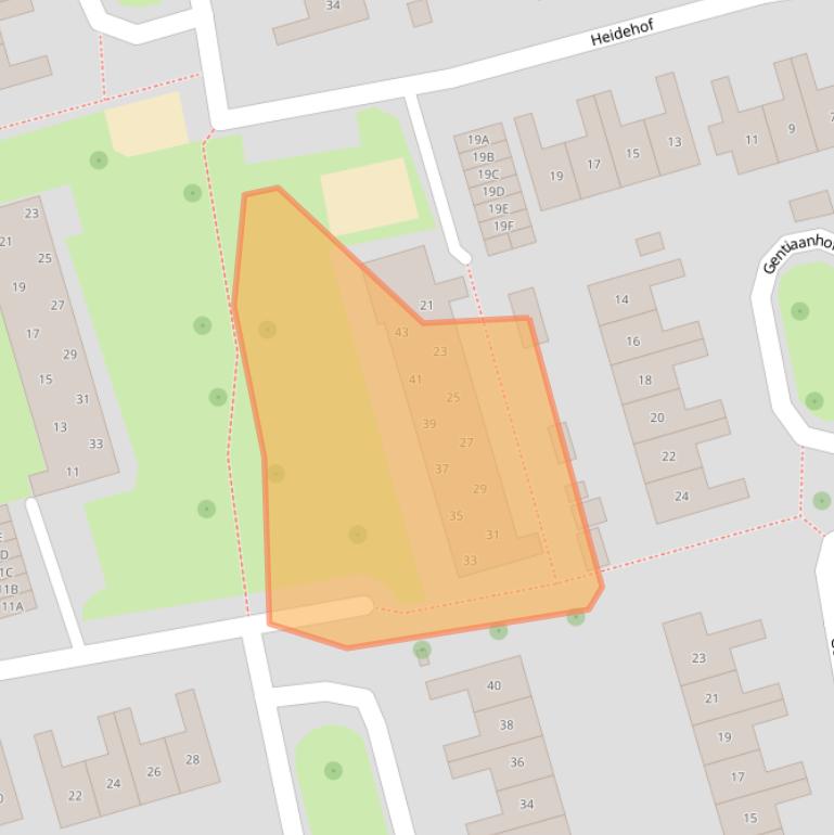 Kaart van postcodegebied 7581VL.
