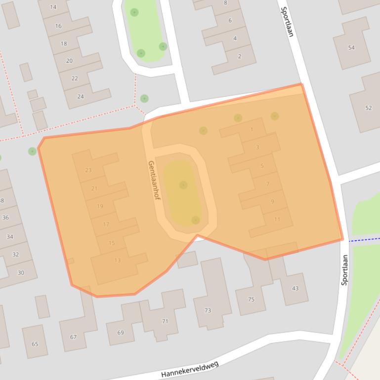 Kaart van postcodegebied 7581VP.