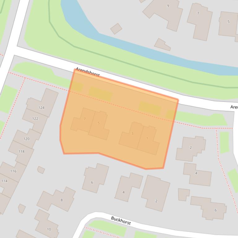 Kaart van postcodegebied 7581WC.