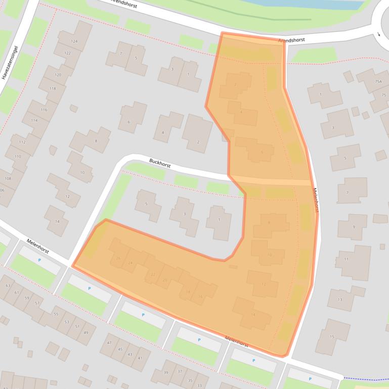 Kaart van postcodegebied 7581WE.