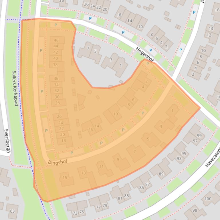 Kaart van postcodegebied 7581WP.