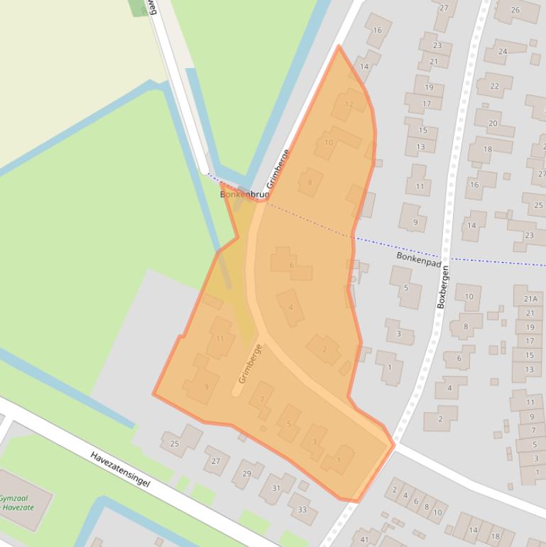 Kaart van postcodegebied 7581WR.