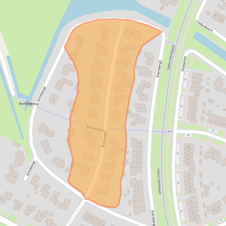 Kaart van postcodegebied 7581WS.