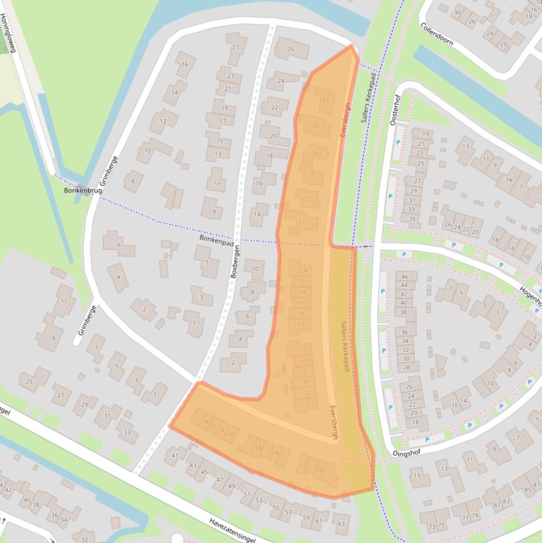 Kaart van postcodegebied 7581WT.