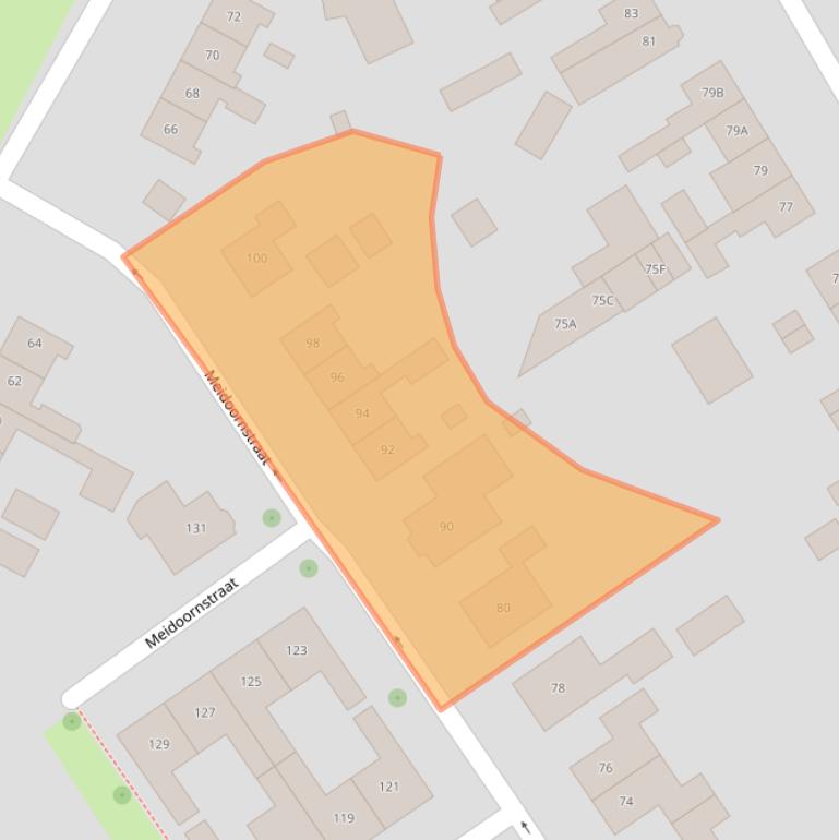 Kaart van postcodegebied 7581XG.