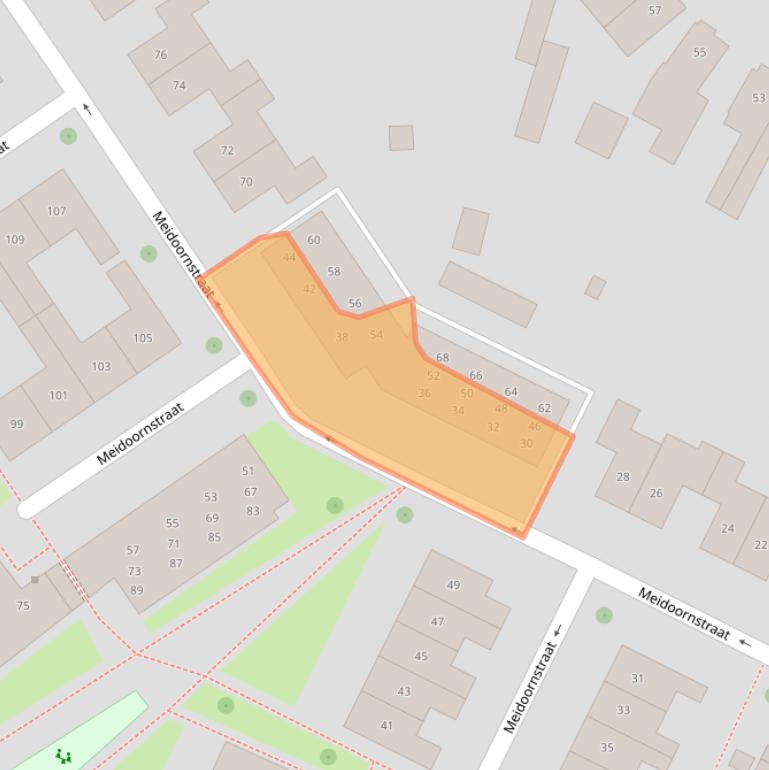 Kaart van postcodegebied 7581XJ.