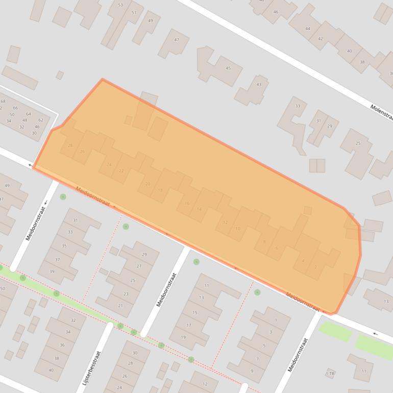 Kaart van postcodegebied 7581XK.