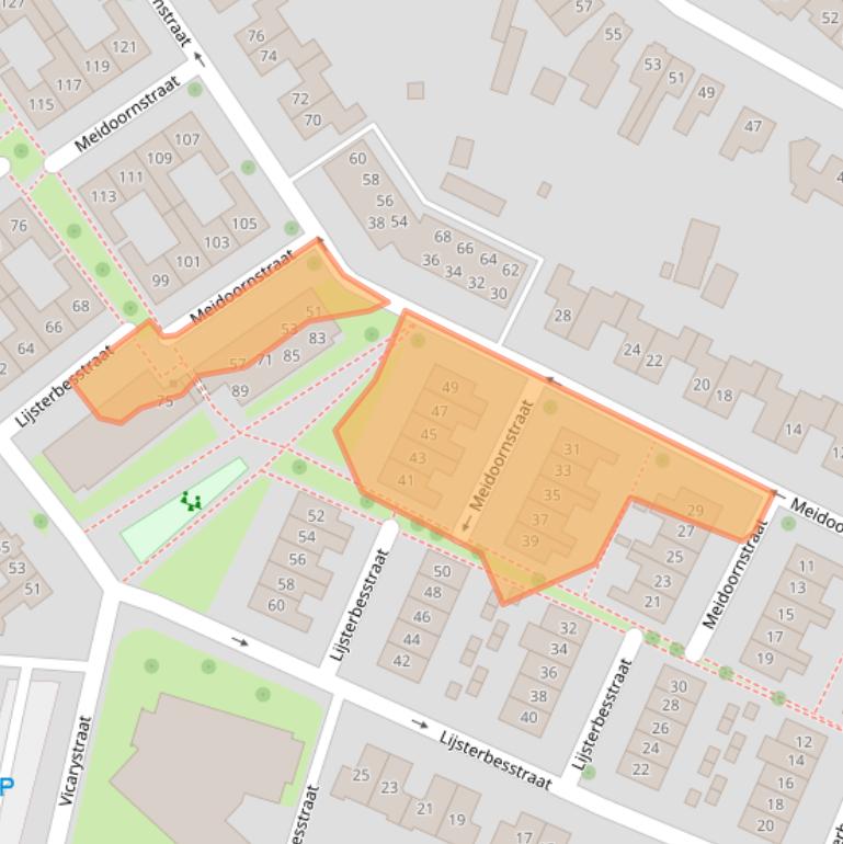 Kaart van postcodegebied 7581XM.