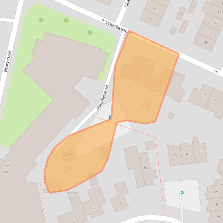 Kaart van postcodegebied 7581XW.