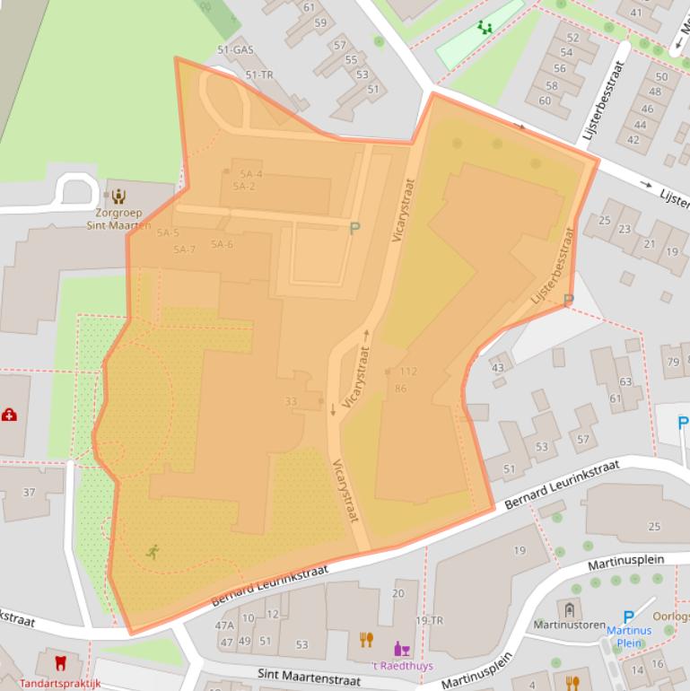 Kaart van postcodegebied 7581XZ.