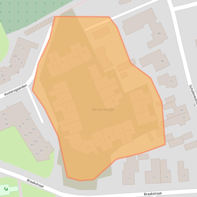 Kaart van postcodegebied 7581ZA.