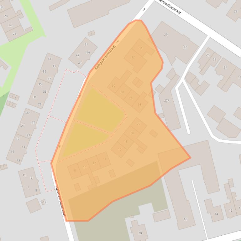 Kaart van postcodegebied 7582AD.