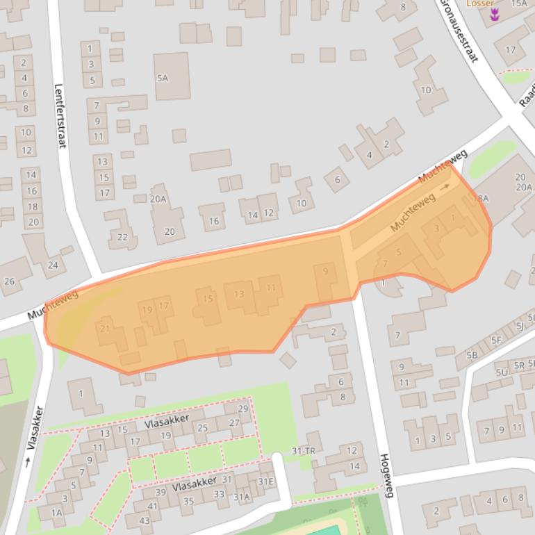 Kaart van postcodegebied 7582AK.