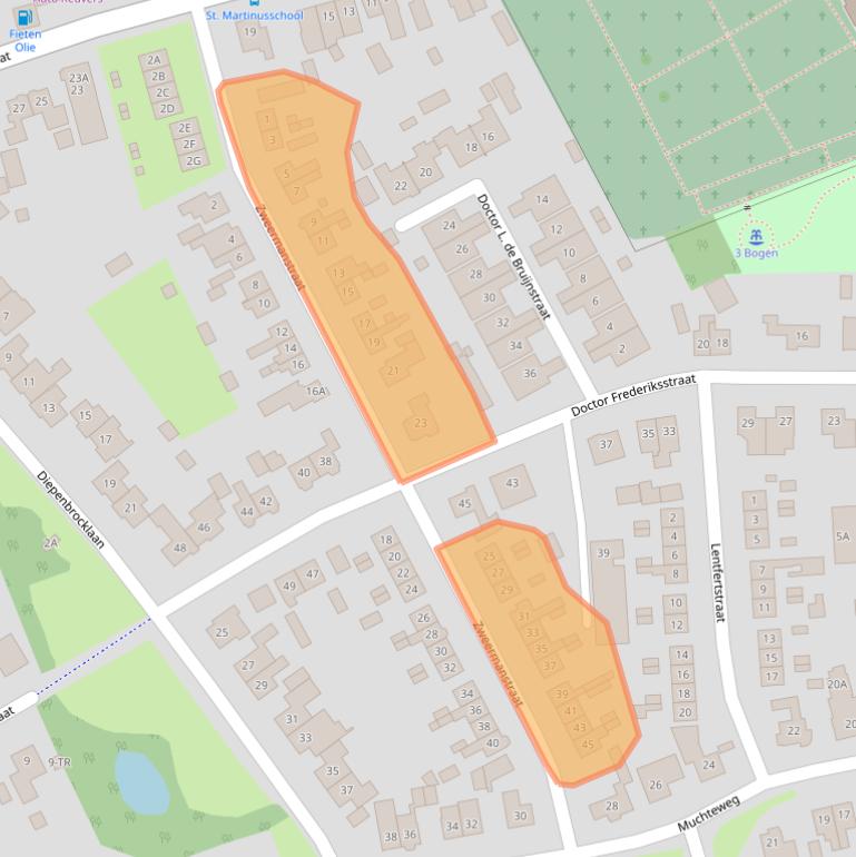 Kaart van postcodegebied 7582AM.