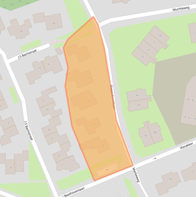 Kaart van postcodegebied 7582CZ.