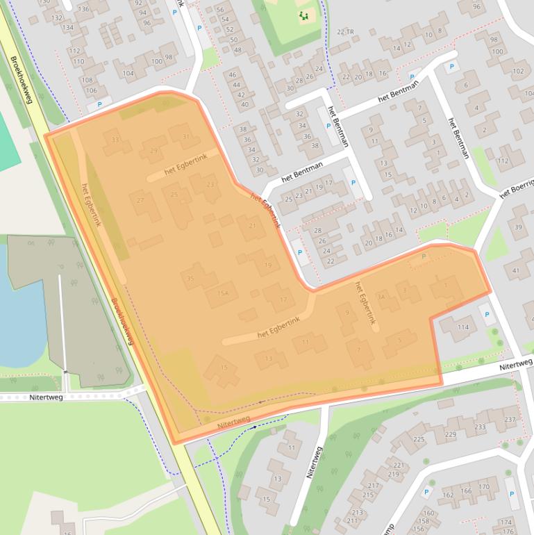 Kaart van postcodegebied 7582DJ.