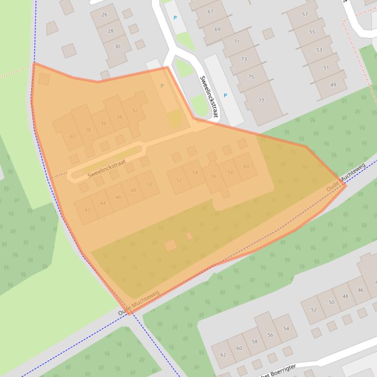 Kaart van postcodegebied 7582EB.