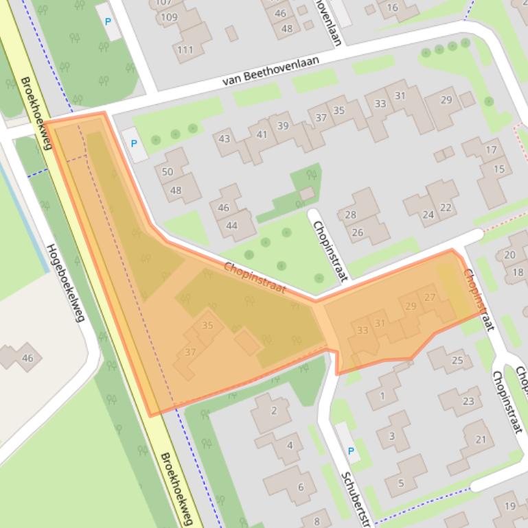 Kaart van postcodegebied 7582EH.