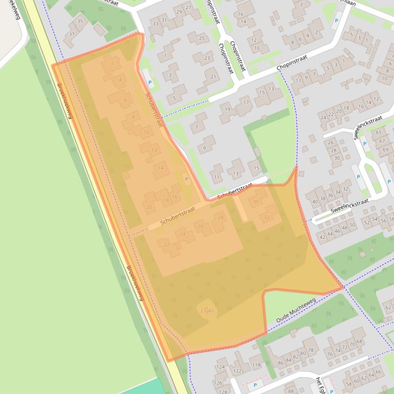 Kaart van postcodegebied 7582EK.