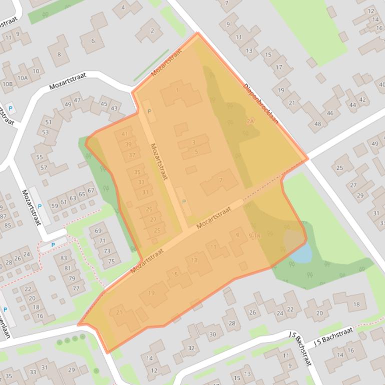 Kaart van postcodegebied 7582ES.