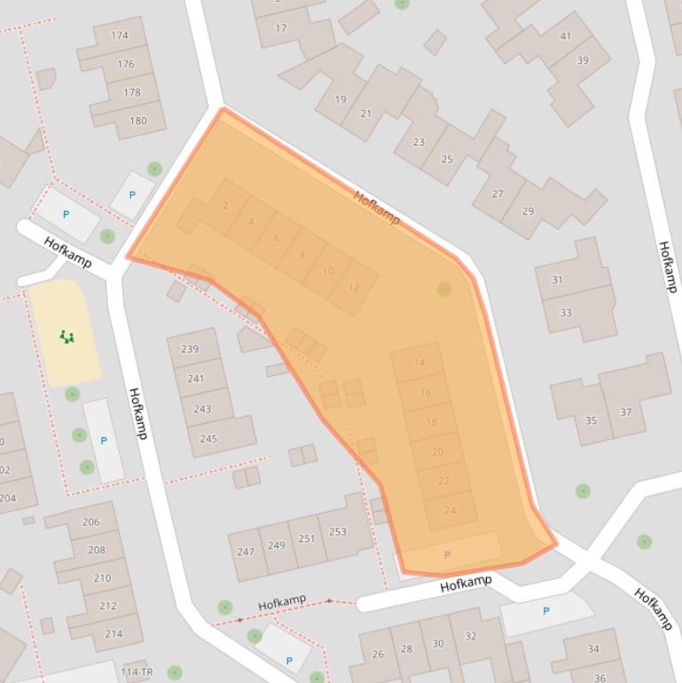 Kaart van postcodegebied 7582GA.