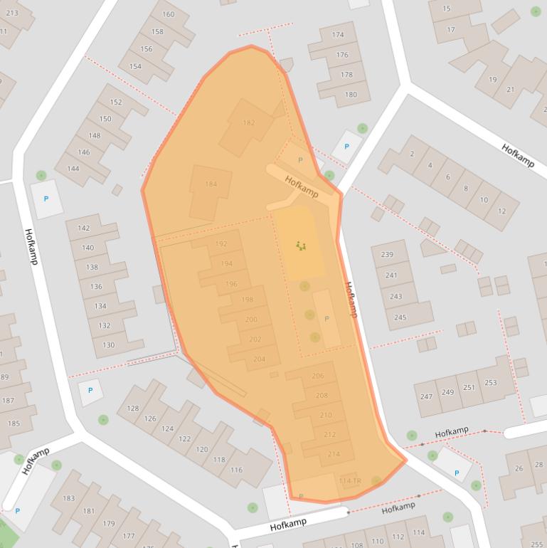 Kaart van postcodegebied 7582GH.